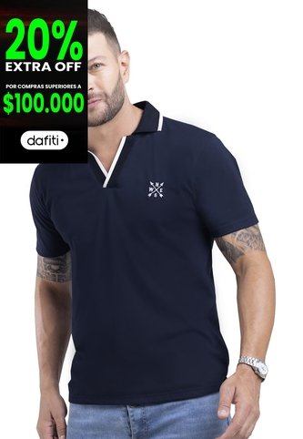 Polo Hombre Azul Mp 87630 MP