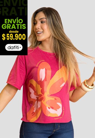 Camiseta Mujer Magenta Vivo Mp 114026 MP