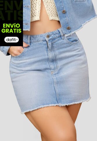 Falda Corta Mujer Azul Mp 107885 MP