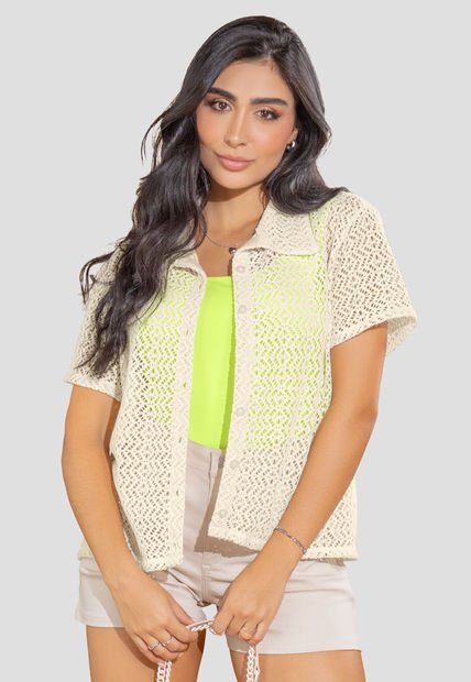 Camisa Mujer Crema Mp 108125