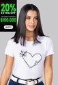 Camiseta Mujer Blanco Mp 102322 de MP