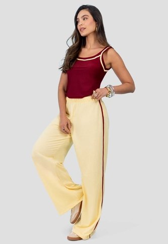 Conjunto Mujer Merlot-Amarillo Mp 115684 MP
