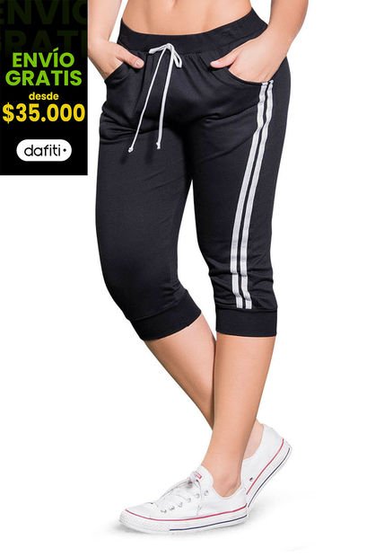 Capri Mujer Negro Cross Mp 68117