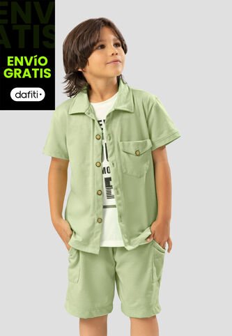 Conjunto Infantil Femenino Verde Matcha Mp 108188 MP