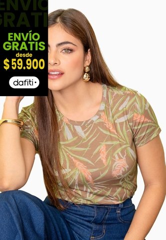 Camiseta Mujer Estampado Mp 113837 MP