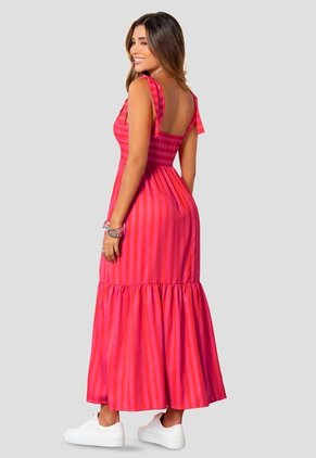 Vestido Largo Mujer Estampado Mp 115597