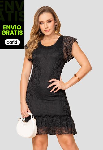 Vestido Corto Mujer Negro Mp 108345 MP