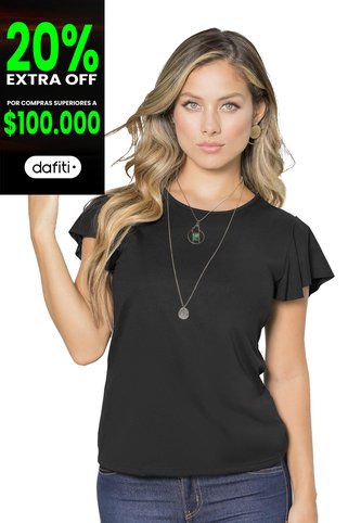 Blusa Mujer Negro Mp 68386 MP