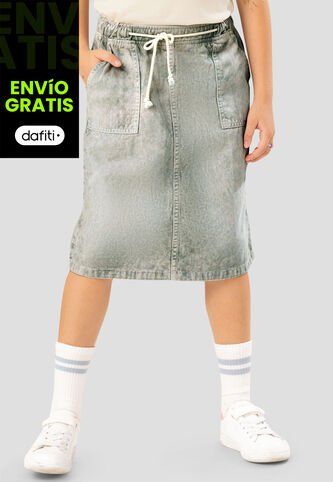 Falda Infantil Femenino Verde Mp 107887 MP