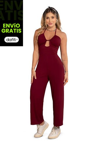 Enterizo Largo Mujer Vinotinto Mp 89572 MP