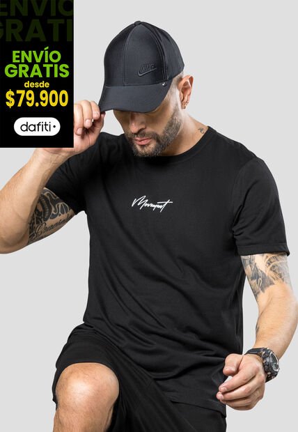 Camiseta Hombre Negro Mp 100495
