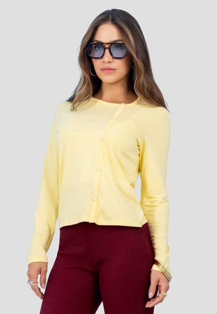 Camibuzo Mujer Amarillo Claro Mp 115674