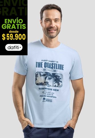 Camiseta Hombre Azul Baby Mp 113726 MP