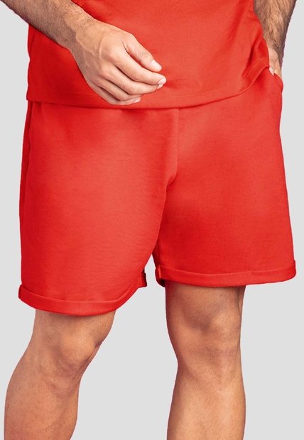 Bermuda Hombre Rojo Mp 100496