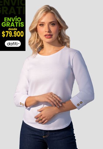Camibuzo Mujer Blanco Mp 2364 MP