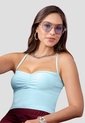Blusa Paq X2 Mujer Blanco-Azul Cielo Mp 115676 de MP