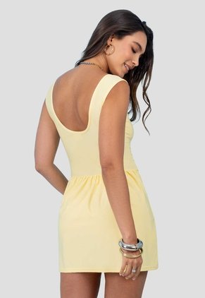 Enterizo Corto Mujer Amarillo Claro Mp 115687