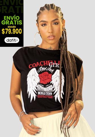 Camiseta Mujer Negro Mp 107775 MP