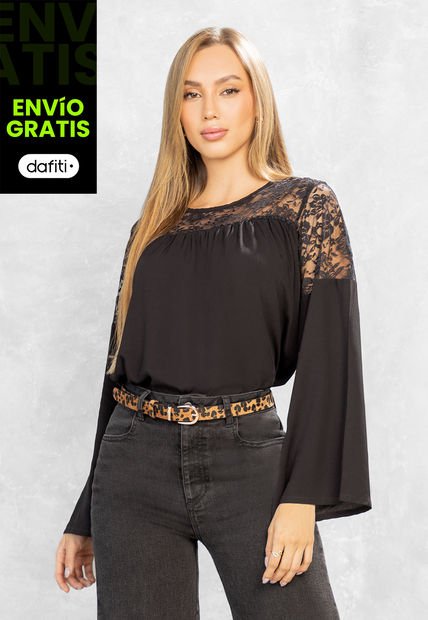 Blusa Mujer Negro Mp 107321