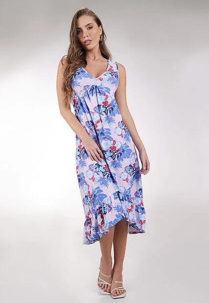 Vestido Rojo Estampado MP 91789