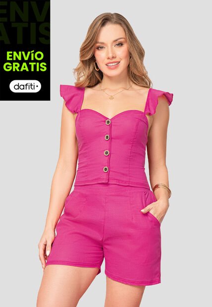 Conjunto Mujer Magenta Vivo Mp 107849