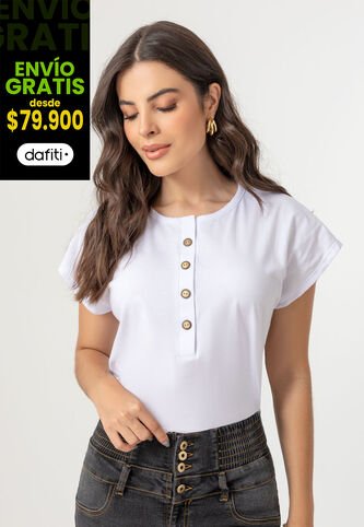 Blusa Mujer Blanco Mp 103990 MP