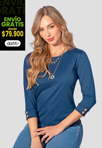 Camibuzo Mujer Azul Profundo Mp 2364 MP