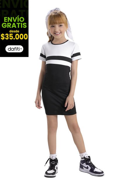 Vestido Infantil Femenino Negro Mp 89900