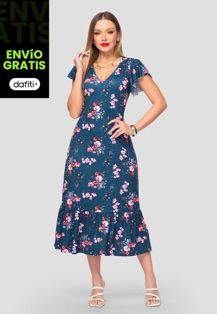 Vestido Mujer Estampado Mp 106615