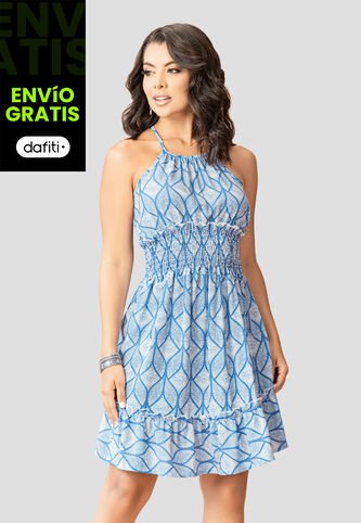 Vestido Corto Mujer Estampado Mp 107486 MP