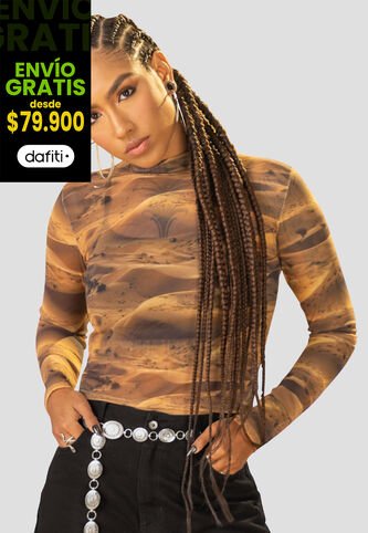 Camibuzo Mujer Estampado Mp 107780 MP