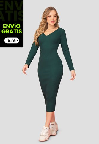 Vestido Mujer Verde Pino Mp 106977 MP