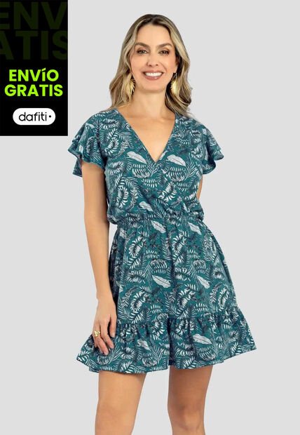 Vestido Corto Mujer Estampado Mp 111780