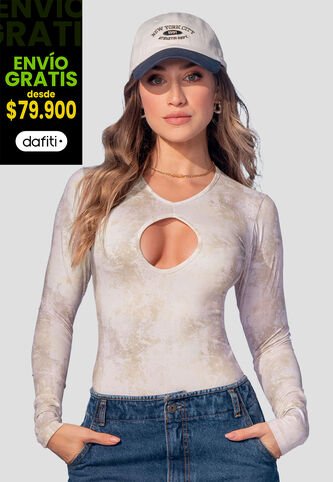 Body Mujer Estampado Mp 107882 MP