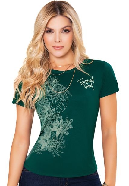 Camiseta Verde Botella  MP 92942