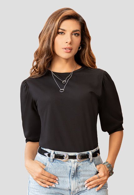 Blusa Mujer Negro Mp 106981