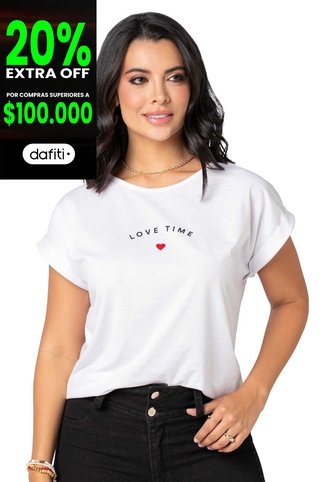 Camiseta Mujer Blanco Mp 2362 MP