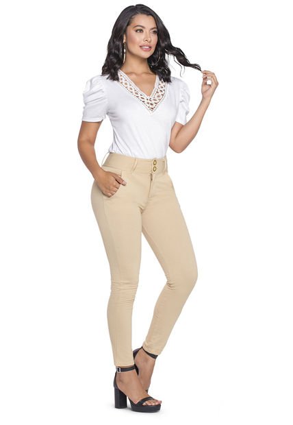 Pantalón Mujer Caramelo Mp 7275