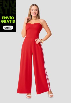 Enterizo Largo Mujer Rojo Mp 112039
