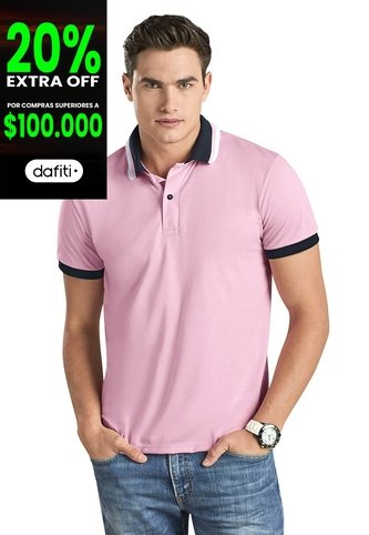 Polo Hombre Rosado Mp 96612 MP