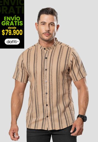 Camisa Hombre Caramelo Mp 106420 MP