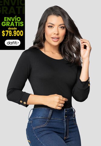 Camibuzo Mujer Negro Mp 2364 MP