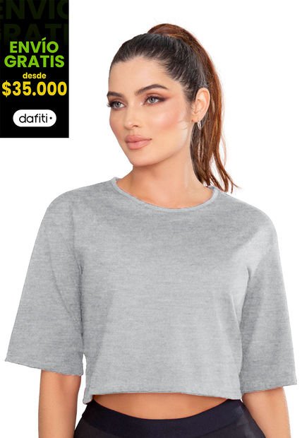 Camiseta Mujer Gris Jaspe Mp 89861