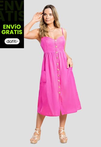 Vestido Mujer Fucsia Mp 105623 MP