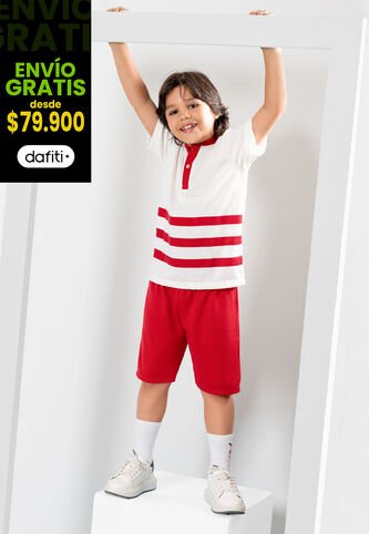 Conjunto Infantil Masculino Rojo Mp 104851 MP