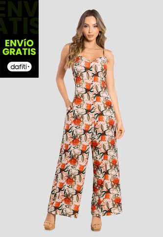 Enterizo Largo Mujer Estampado Mp 105624 MP