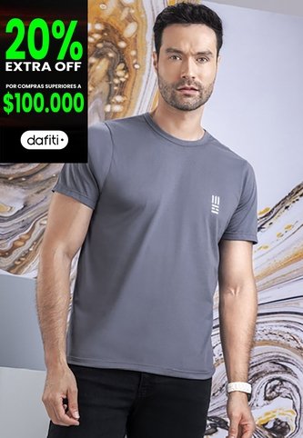Camiseta Hombre Negro Cross Mp 7766 MP