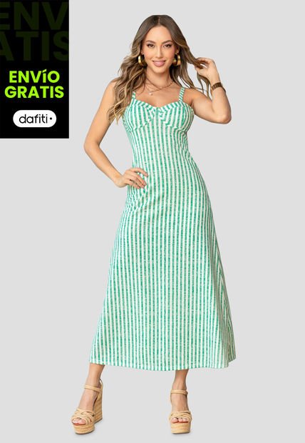 Vestido Mujer Estampado Mp 106299