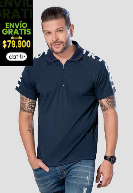 Polo Hombre Azul Navy Mp 104789
