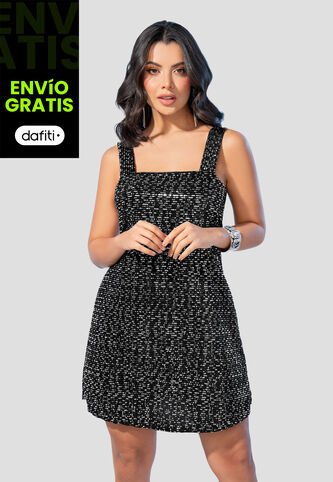 Vestido Corto Mujer Negro Mp 105180 MP